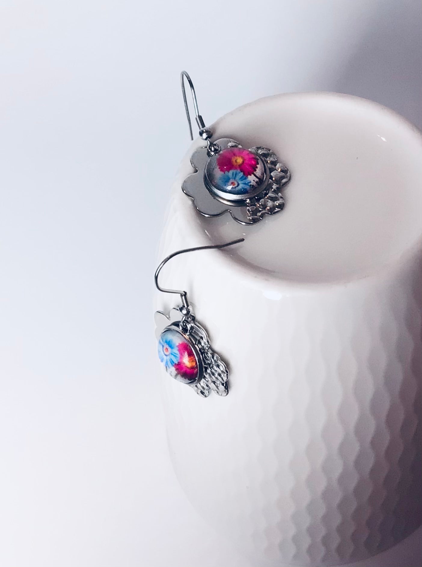 Boucles d’oreilles Chrysanthèmes