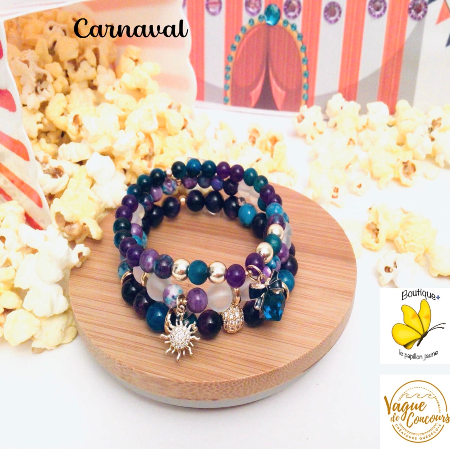 Bracelets Le trio Carnaval 🎟️🎡🎢đźŽ