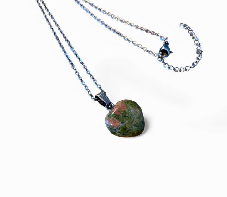 Collier Coeur d’Unakite