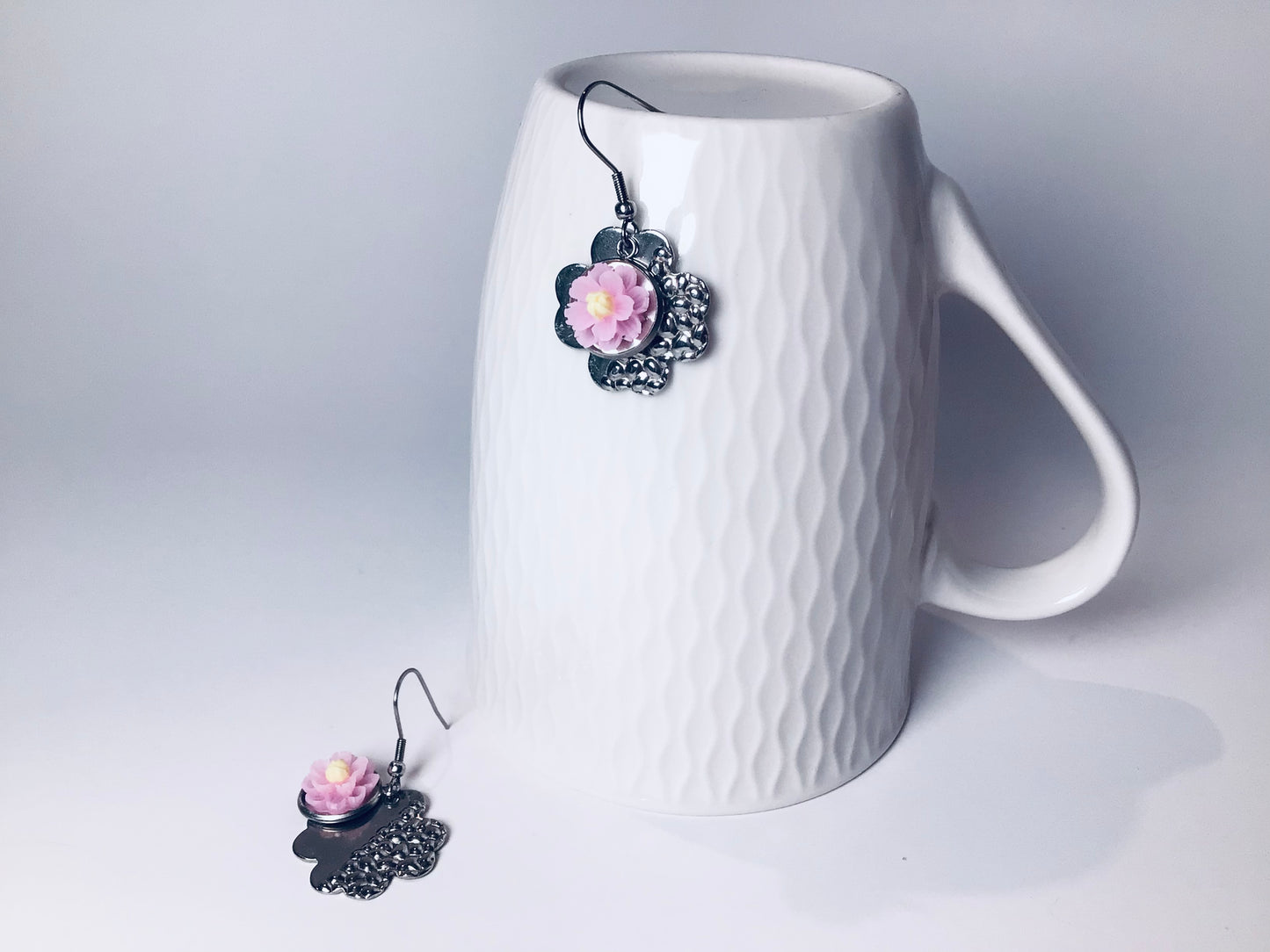 Boucles d’oreilles Fleur de Nénuphar