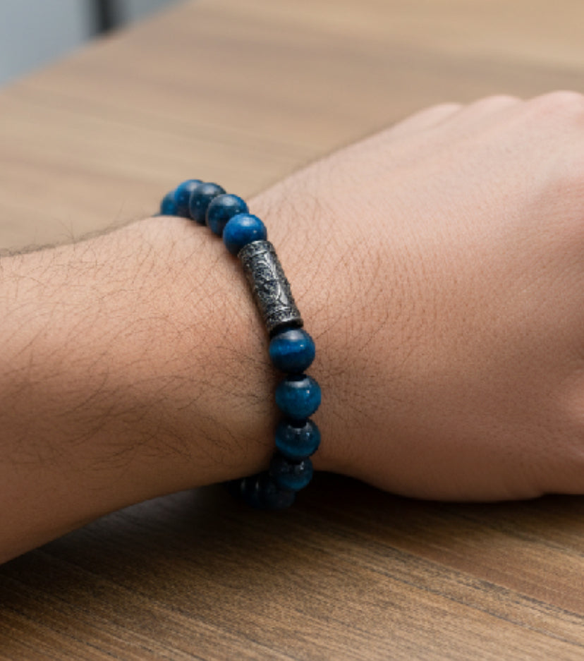 Bracelet Œil de tigre Bleu