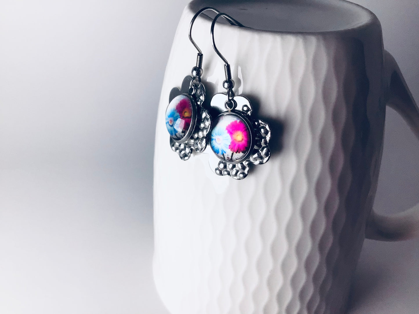 Boucles d’oreilles Chrysanthèmes