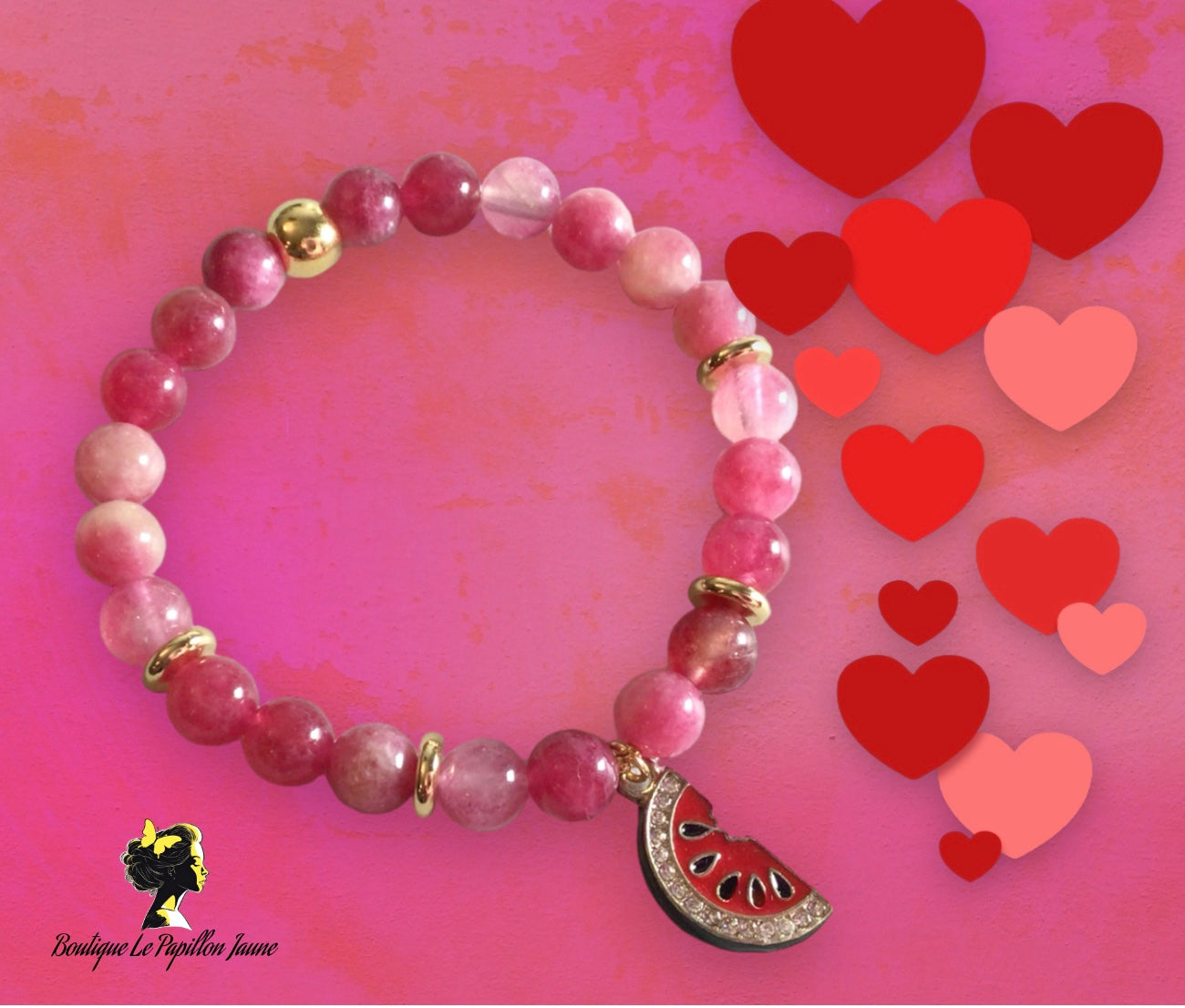 Bracelet collection fruitée 🍉Melon d’eau🍉
