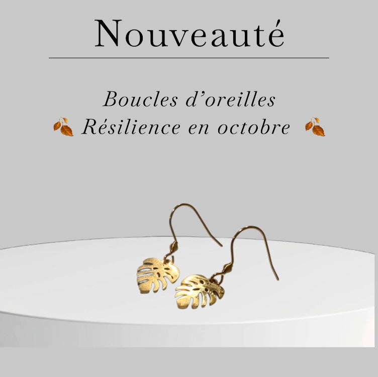 Boucles d’oreilles 🍂 Résilience en octobre 🍂
