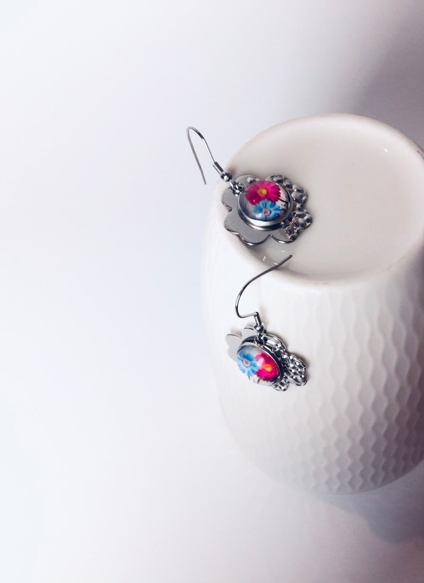 Boucles d’oreilles Chrysanthèmes