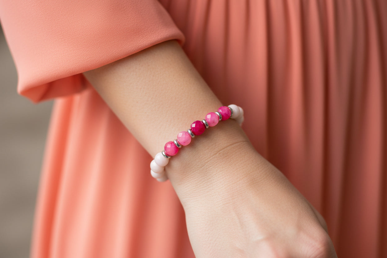 Bracelet Cubic Rose 🩷