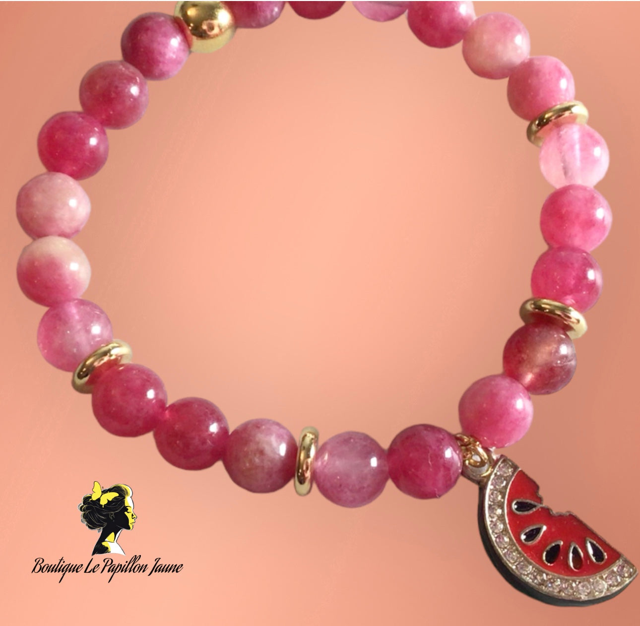 Bracelet collection fruitée 🍉Melon d’eau🍉