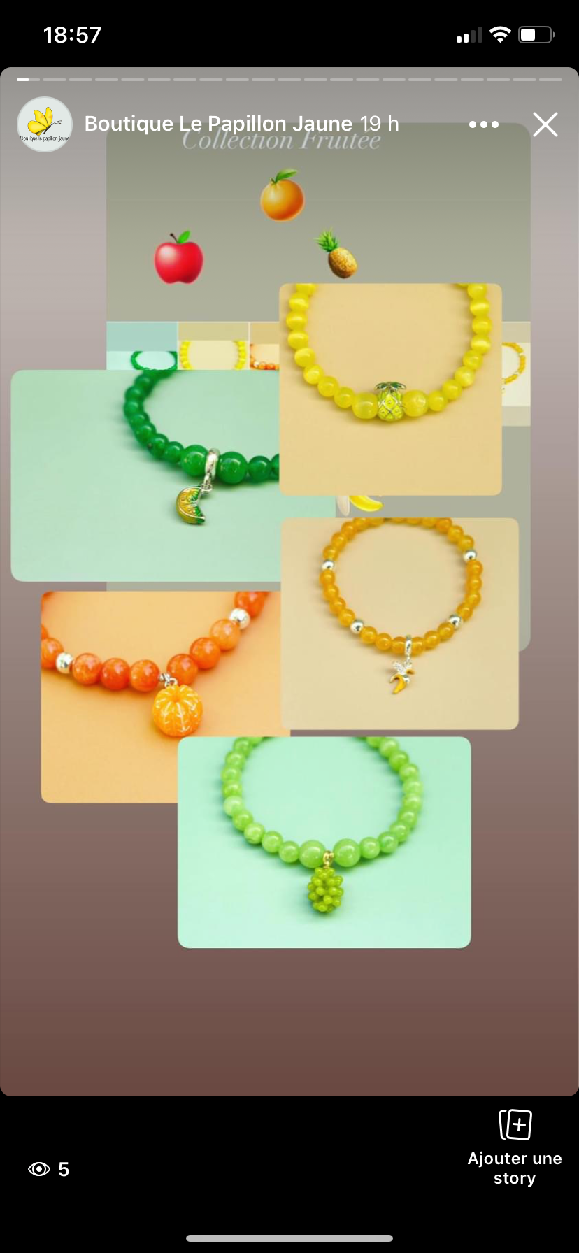 Bracelet Collection Fruitée Raisin Surprise