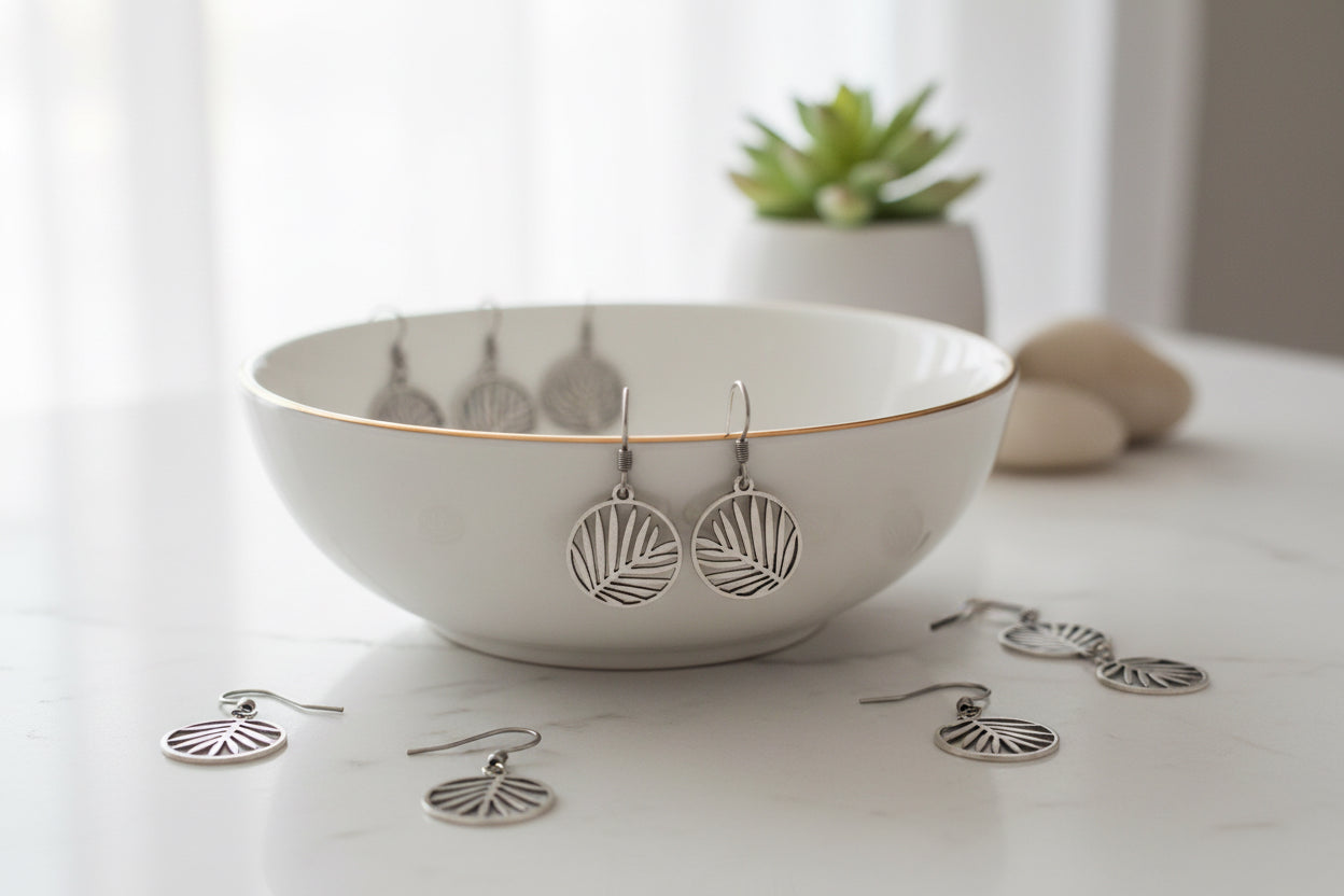 Boucles d’oreilles Fleurs de Palmier