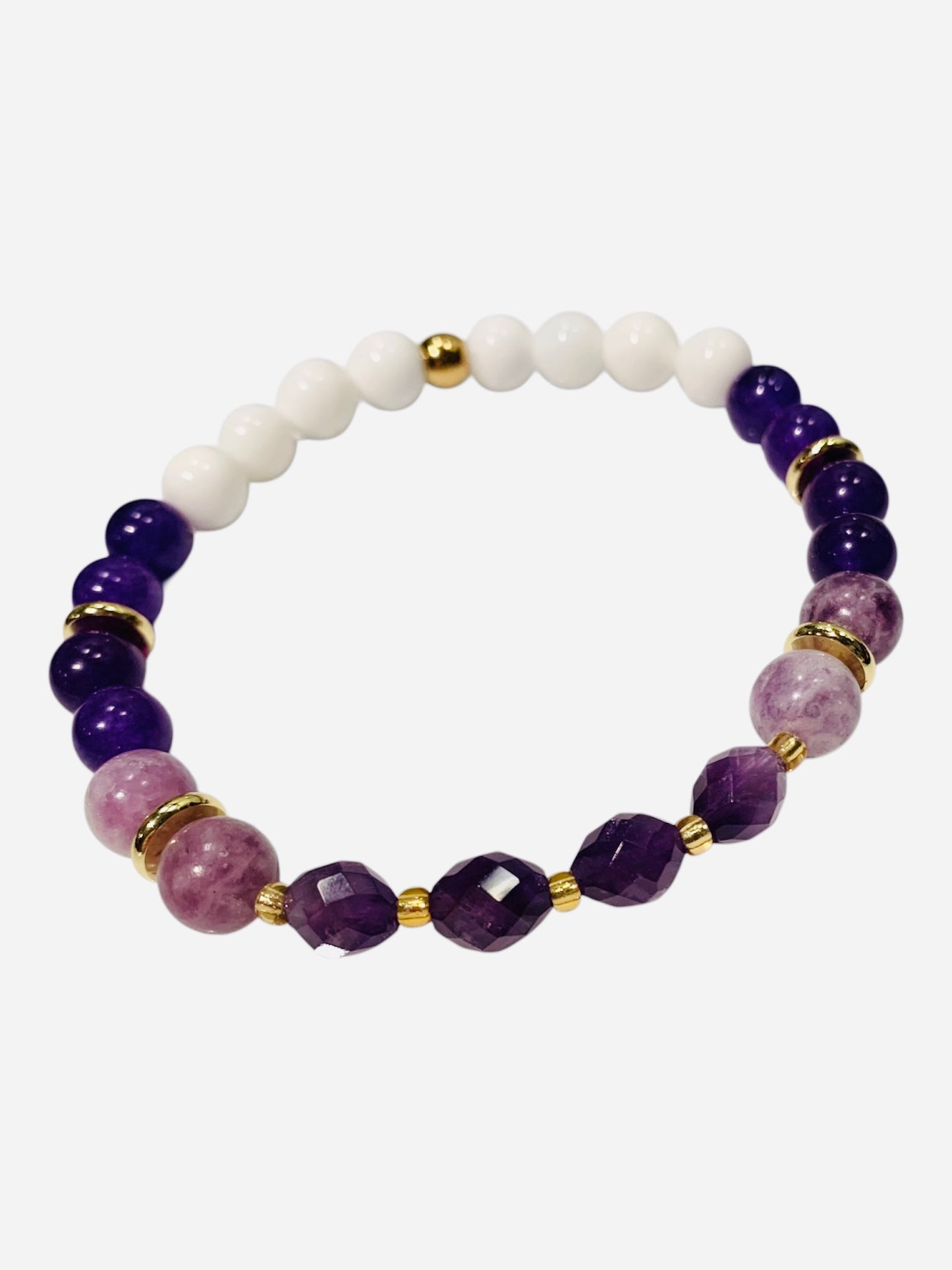 Bracelet 💜 Diamant Mauve