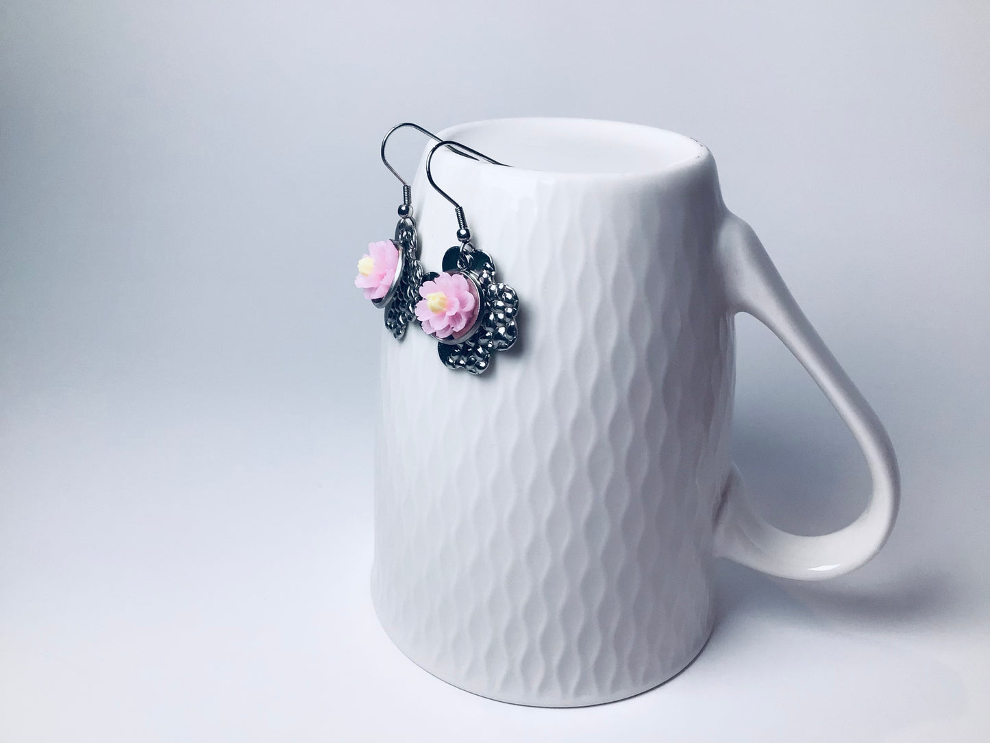 Boucles d’oreilles Fleur de Nénuphar