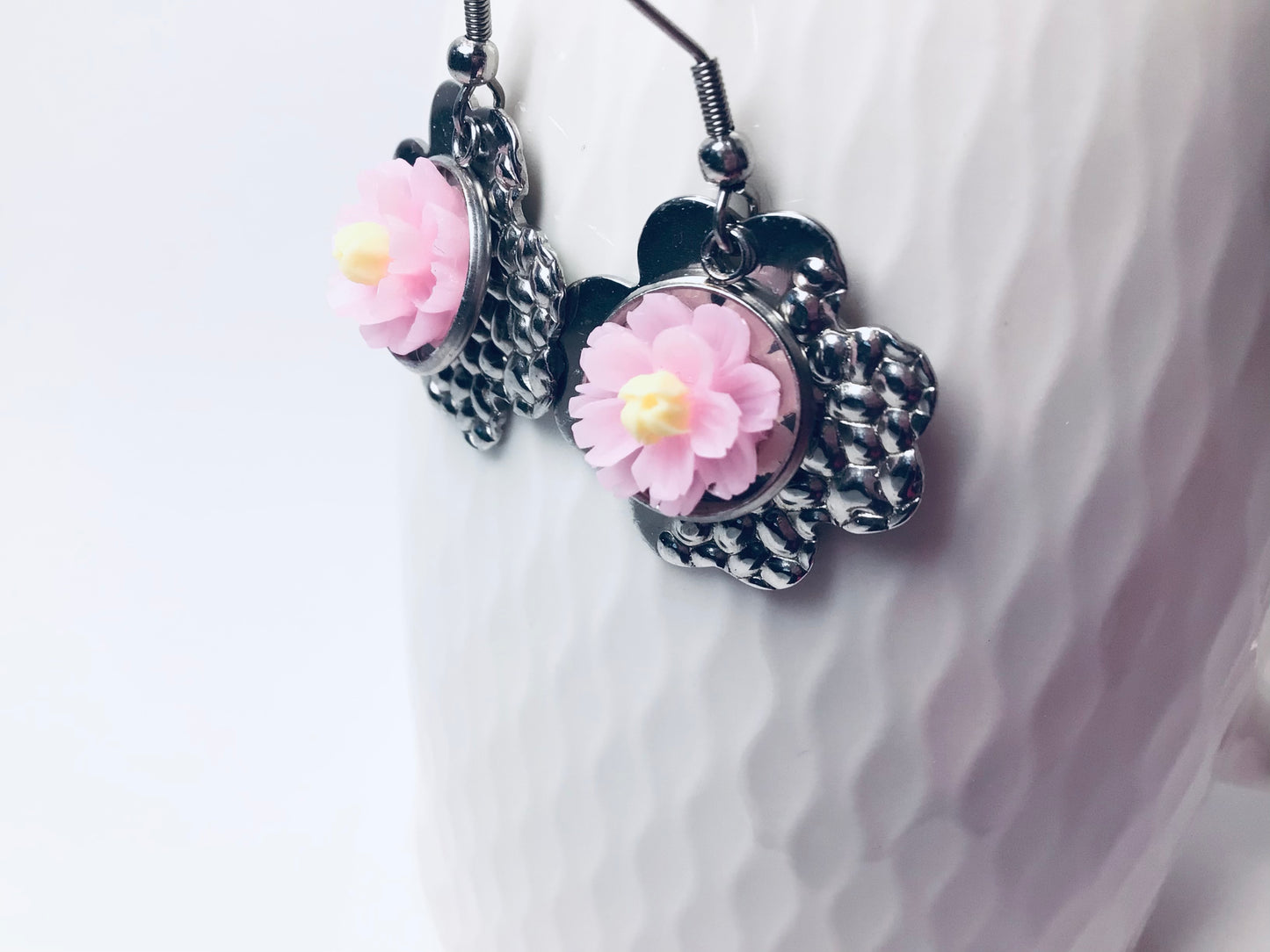 Boucles d’oreilles Fleur de Nénuphar