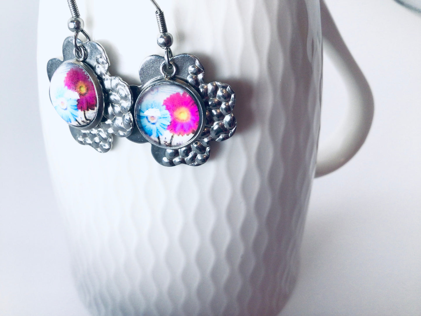 Boucles d’oreilles Chrysanthèmes
