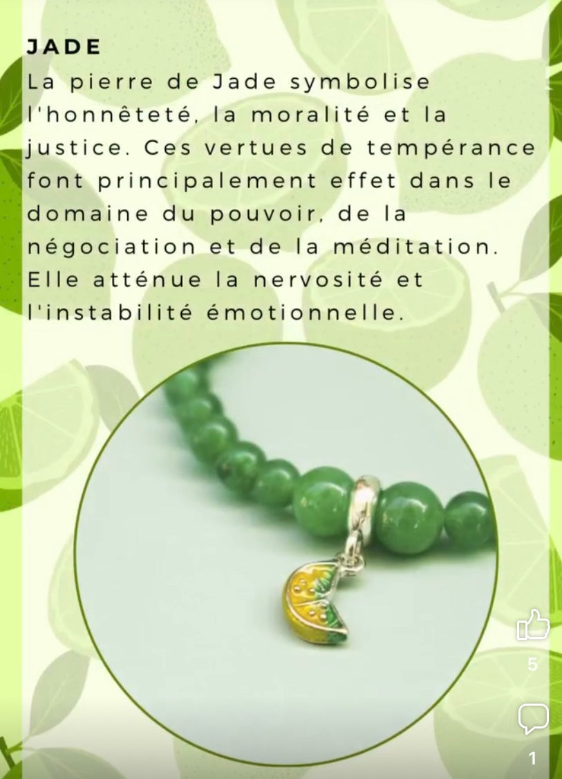 Bracelet Collection Fruitée Lime 💚
