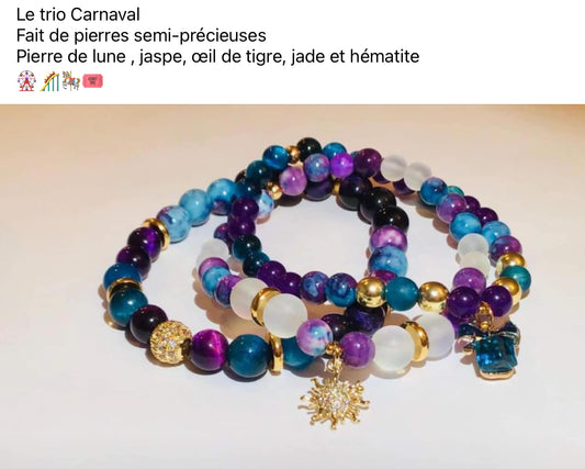 Bracelets Le trio Carnaval 🎟️🎡🎢🎠